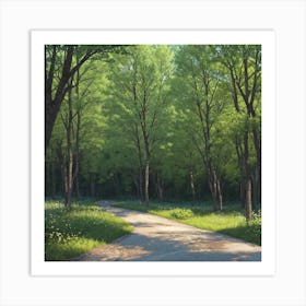 Path In The Woods Art Print