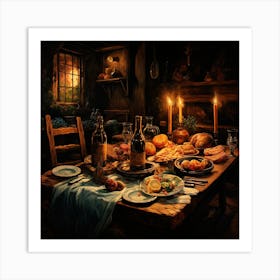 Supper Table Art Print