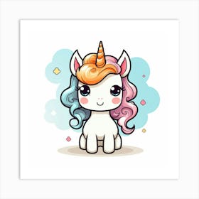 Cute Unicorn 819 Art Print