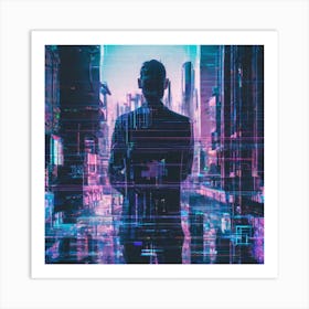 Futuristic Cityscape 195 Art Print