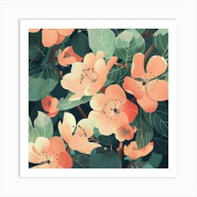 Apricot Blossoms Art Print
