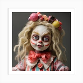 Clown Doll Art Print