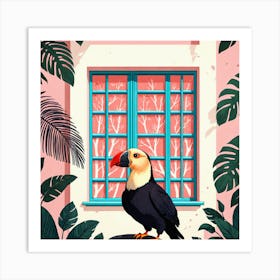 Toucan In The Window 1 Art Print