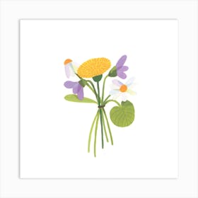 Flowers 3 Square Art Print