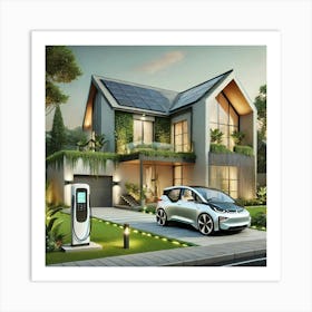 Bmw I3 Charging Station Art Print