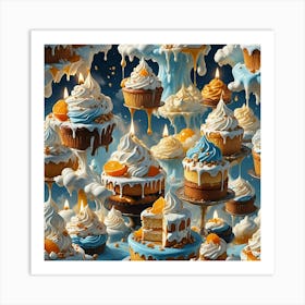 Cupcakes In The Sky Art Print