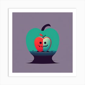 Apple With A Skull Art Print