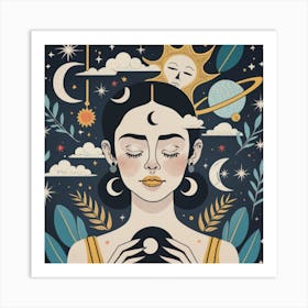 Astrology Illustration Art Print