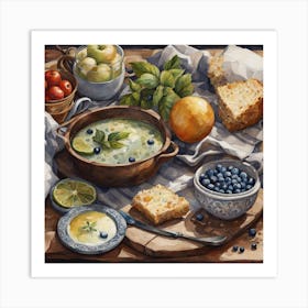 Blueberry Soup Art Print