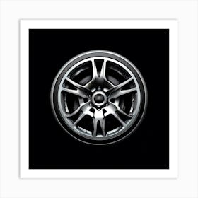 Car Wheel Tire Rim Automotive Vector Logo Design Transportation Vehicle Alloy Radial Rub (5) Art Print