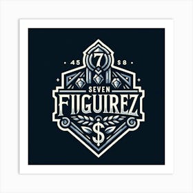 Seven Figurez Logo Art Print