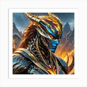 Demon Warrior jnb Art Print