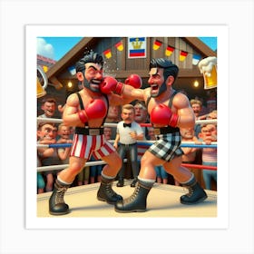 Boxing Match 5 Art Print