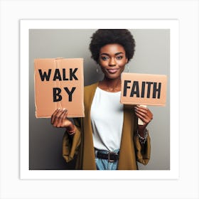 Walk By Faith Art Print