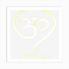 Heart Om Symbol Namaste Spiritual Art Print