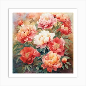 Peonies 6 Art Print