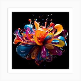 Vibrant Viscosity Art Print