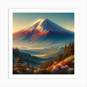 Japanese volcano Fuji 7 Art Print