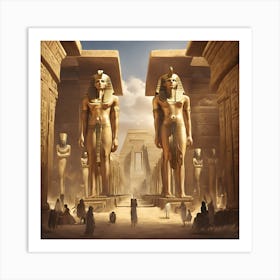 Egyptian Temple 1 Art Print