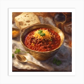 Chili In A Bowl Art Print