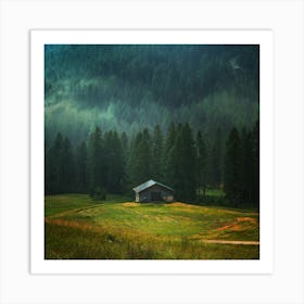 House In The Mountains Art Print