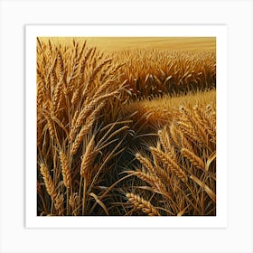 Golden Wheat Field 1 Art Print