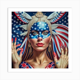 American Girl 4 Art Print