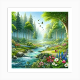 Beautiful Forest 4 Art Print