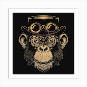 Steampunk Monkey 21 Art Print