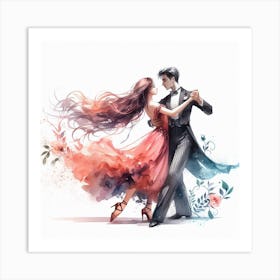 Ballroom dance 1 Art Print