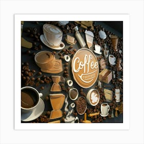 Coffee-themed Wall Art Art Print