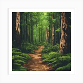 Path In The Forest 1 Art Print