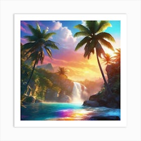 Tropical Sunset 5 Art Print