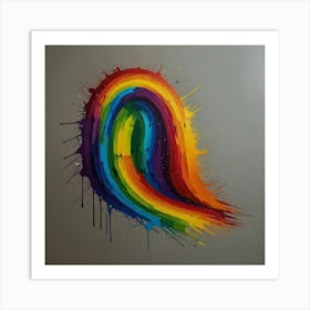 Default Create Unique Design Of Rainbow Art Painting 0 Art Print