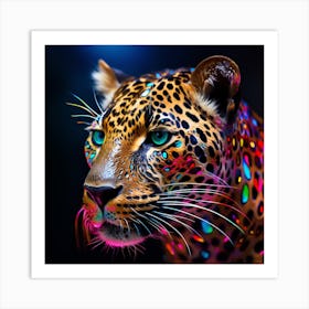 Colorful Leopard Art Print