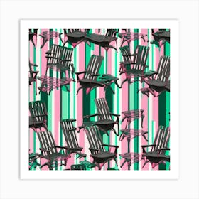 Adirondack Chairs Art Print