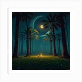 Night In The Forest Art Print