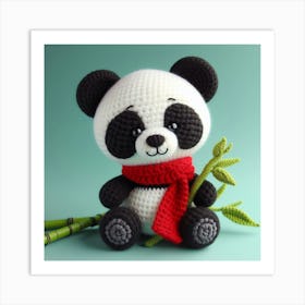 Amigurumi, Panda 1 Art Print