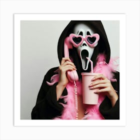 Scream pink Art Print