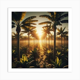 Banana plantation 1 Art Print