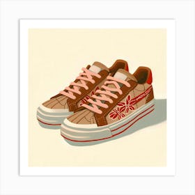 Hawaiian Sneakers Art Print