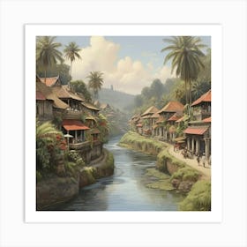 Ubud River Art Print 0 Art Print