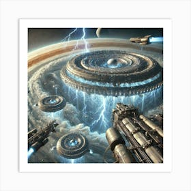 A Futuristic Sci Fi Depiction Of The Jovian Syndic 2 Art Print