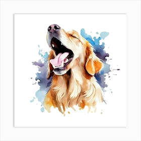 Golden Retriever Dog 2 Art Print