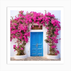 Bougainvillea Flowers In Greece Art Print