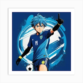 Soccer Player manga anime Art Print