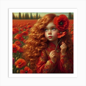 Poppy Girl 2 Art Print