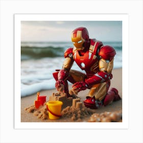 Iron Man Enjoying Art Print