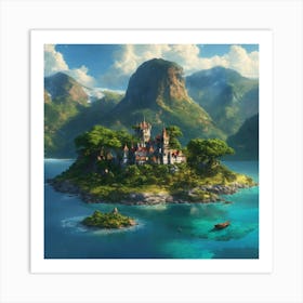 Fairytale Island 1 Art Print