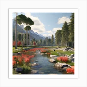 Mountain Stream Art Print